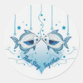 Unity of Hearts: A Whimsical Ode to Togetherness Ronde Sticker (Voorkant)