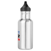 Unity over Division - blauw rood zwart Waterfles (Rechts)