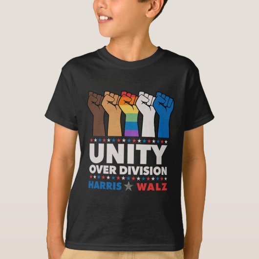 Unity Over Division Harris Wheimer 2024 2 T-shirt (Voorkant)