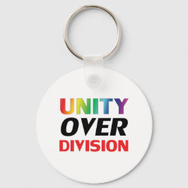 "Unity over Division" pride, lgbtq, lgbt regenboog Sleutelhanger