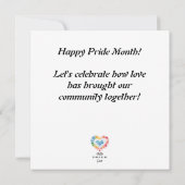 Unity Pride Liefde Platte Kaart (Achterkant)
