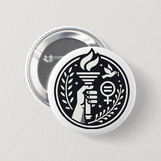 Unity Rising Ronde Button 5,7 Cm (Voorkant /achterkant)