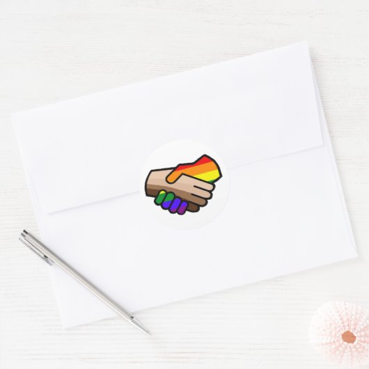 Unity-stickers Ronde Sticker (Envelop)