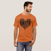Unity WordCloud Be Kind Stop met het pesten van Un T-shirt (Voorkant volledig)
