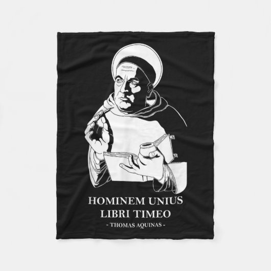 Unius Libri Philosopher Thomas Aquinas Quote Fleece Deken (Voorkant)