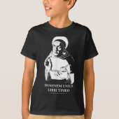 Unius Libri Philosopher Thomas Aquinas Quote T-shirt (Voorkant)