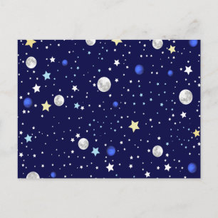 Univers patroon briefkaart