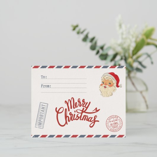 Universal Christmas Kaart: Deel vreugde en liefde Folie Feestdagen Briefkaart (Staand Voorkant)