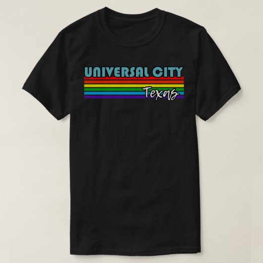 Universal City Texas Pride Universele Stad LGBT GI T-shirt (Design voorkant)