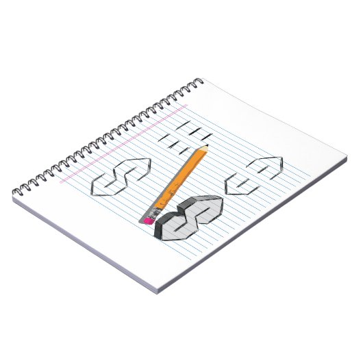 Universal Cool Point S Doodle 90s kinder midden Notitieboek (Linkerzijde)