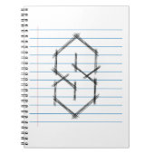 Universal Cool Point S Doodle 90s kinder midden Notitieboek (Voorkant)