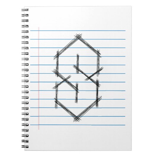 Universal Cool Point S Doodle 90s kinder midden Notitieboek (Voorkant)