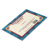 Universal employoee performance award certificates notitieblok (Schuin)