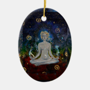 Universal Energy Chakra Zen Feminine Girard Keramisch Ornament