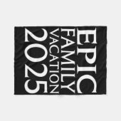 Universal Epic Universe Familievakantie 2025 Voork Fleece Deken (Voorkant (Horizontaal))