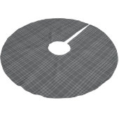 Universal Gray Granite Tartan Pset Kerstboom Rok (Gekanteld)