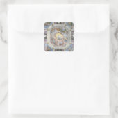 Universal Harmony, of Divine Love, van het plafond Vierkante Sticker (Tas)