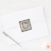 Universal Harmony, of Divine Love, van het plafond Vierkante Sticker (Envelop)