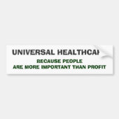 Universal HealthCare Bumpersticker (Voorkant)