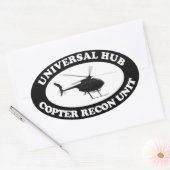 Universal Hub Copter Recon unit Euro-stijl sticker (Envelop)