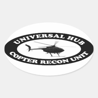 Universal Hub Copter Recon unit Euro-stijl sticker