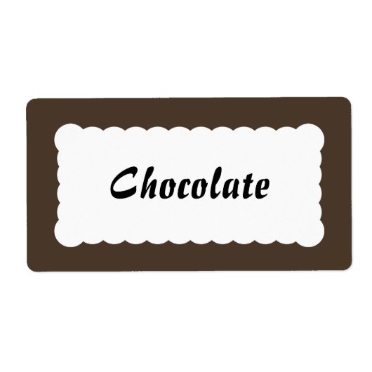 Universal Label Chocolate Brown (Voorkant)