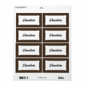 Universal Label Chocolate Brown (Full Sheet)