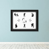 Universal Language Music Design Canvas Afdruk (Insitu (Houten vloer))