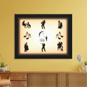 Universal Language Music Design Canvas Afdruk (Insitu (Woonkamer))