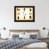 Universal Language Music Design Canvas Afdruk (Insitu (Slaapkamer))