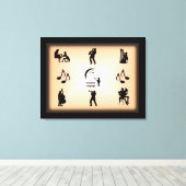 Universal Language Music Design Canvas Afdruk (Insitu (Houten vloer))