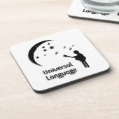 Universal Language Music Design Drankjes Onderzetter (Linkerzijde)