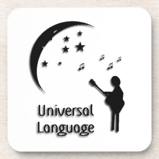 Universal Language Music Design Drankjes Onderzetter (Voorkant)