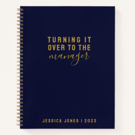 Universal Manager Elegant Blue Law of Attraction Notitieboek