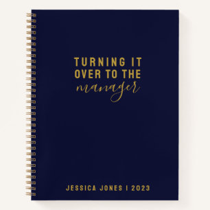 Universal Manager Elegant Blue Law of Attraction Notitieboek