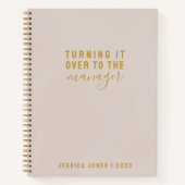 Universal Manager Simple Pink Journal Notitieboek (Voorkant)