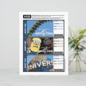 Universal Mock Ticket voor reizen en evenementen (Staand voorkant)