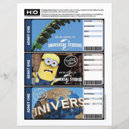 Universal Mock Ticket voor reizen en evenementen