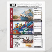 Universal Mock Ticket voor reizen en evenementen (Voorkant)
