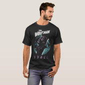 Universal Monsters Artist Series De Wolfman Retro T-shirt (Voorkant volledig)