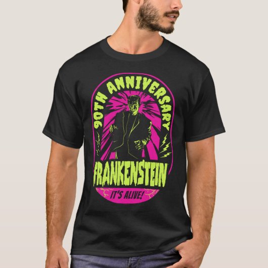Universal Monsters Artist Series Frankenstein Stem T-shirt (Voorkant)