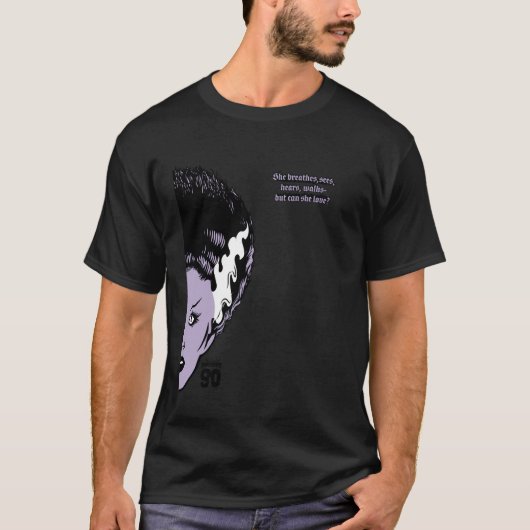 Universal Monsters Bruid Van Frankenstein 90ste Ha T-shirt (Voorkant)