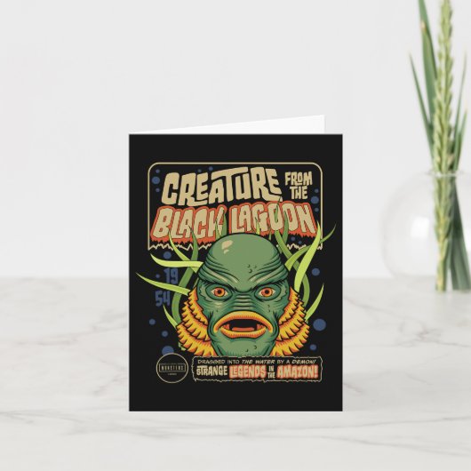 Universal Monsters Creature Retro Halloween Masker Kaart (Voorkant)
