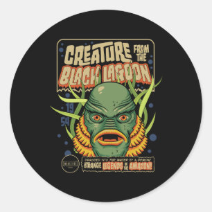 Universal Monsters Creature Retro Halloween Masker Ronde Sticker