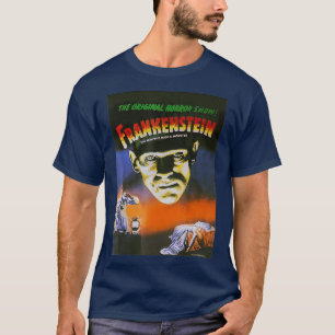 Universal Monsters Distress Frankenstein Movie T-shirt