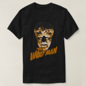 Universal Monsters the Wolf Man Dark Portret T-shirt (Design voorkant)