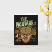 Universal Monsters The Wolf Man  Halloween Kaart (Gele Bloem)