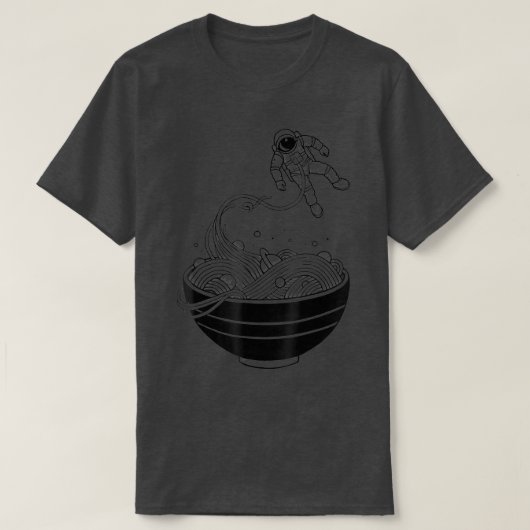 Universal Needs Astronaut Noodle Ramen Food Outer T-shirt (Design voorkant)