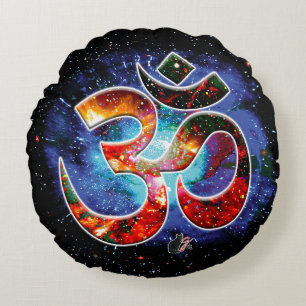 Universal OM Asana Rond Kussen