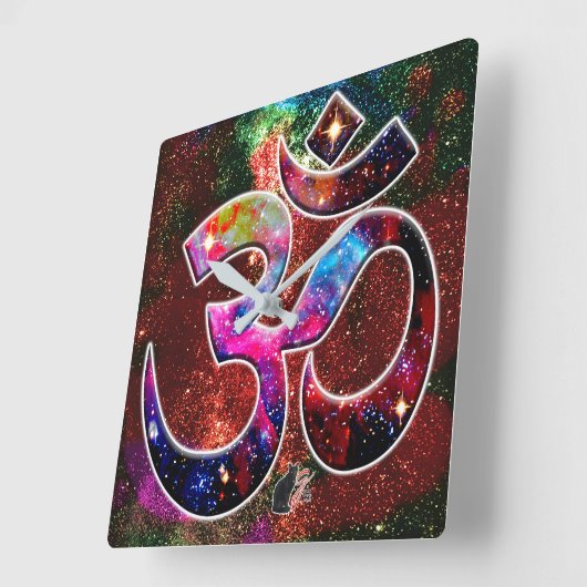 Universal OM Chi Vierkante Klok (Hoek)